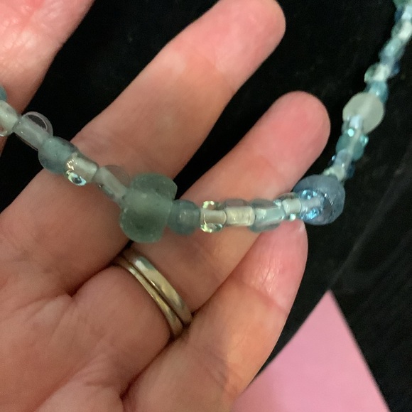 Beautiful blue necklace, 18” - Picture 4 of 6